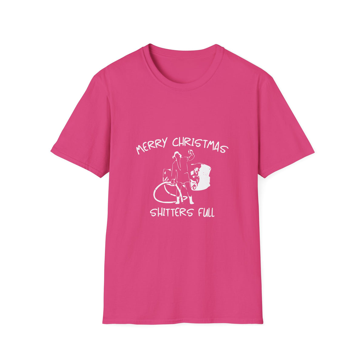 Merry Christmas Shitters Full T-Shirt | Funny National Lampoon Theme, Holiday Movie Tee