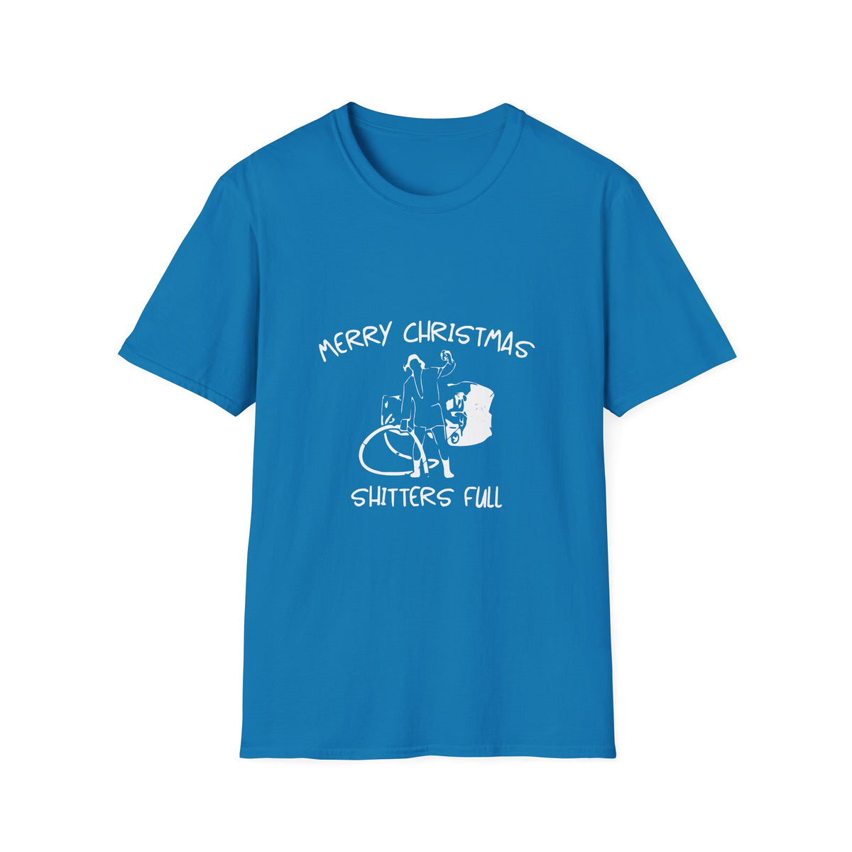 Merry Christmas Shitters Full T-Shirt | Funny National Lampoon Theme, Holiday Movie Tee