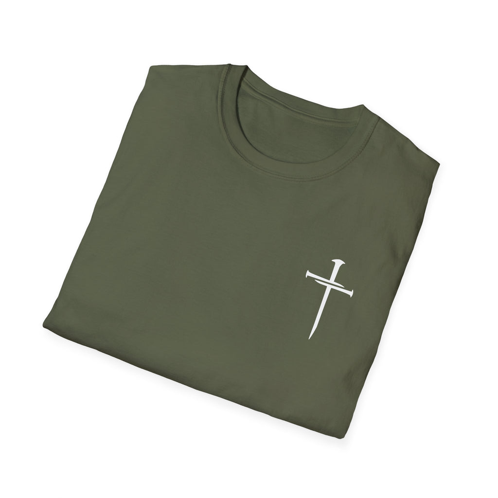Lord's Prayer Cross T-Shirt | Christian Scripture Typography | Faith Tee