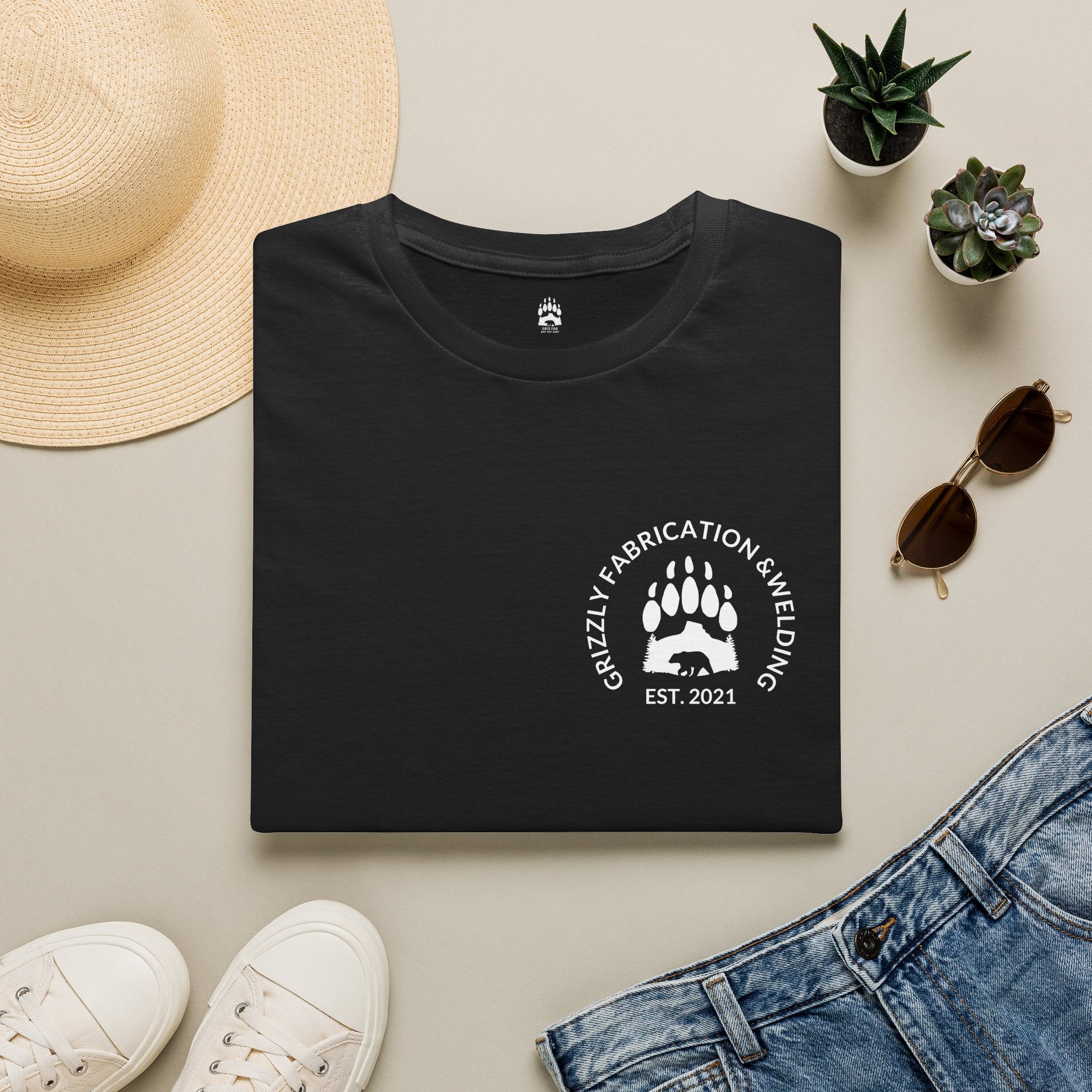 Grizzly Fabrication Company Logo T-Shirt
