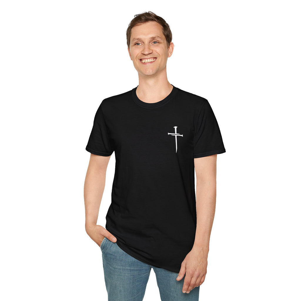 Lord's Prayer Cross T-Shirt | Christian Scripture Typography | Faith Tee