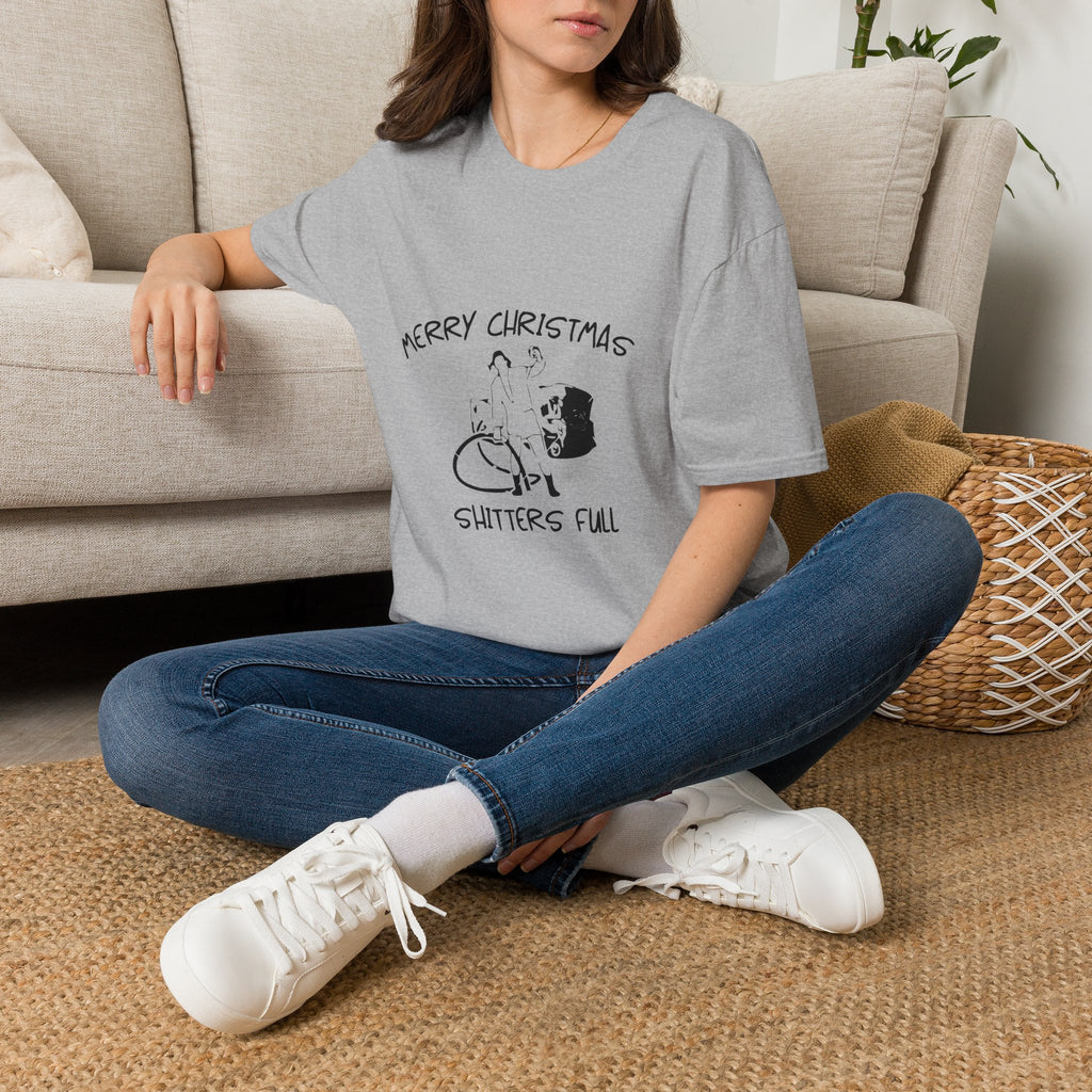 Merry Christmas Shitters Full T-Shirt | Funny National Lampoon Theme, Holiday Movie Tee