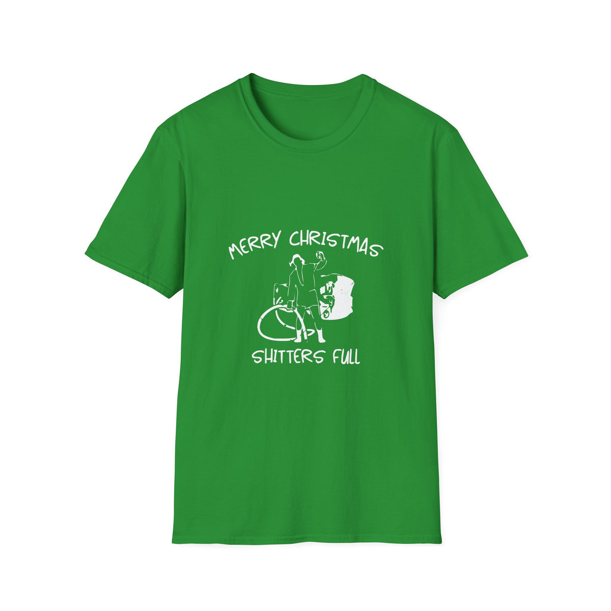 Merry Christmas Shitters Full T-Shirt | Funny National Lampoon Theme, Holiday Movie Tee