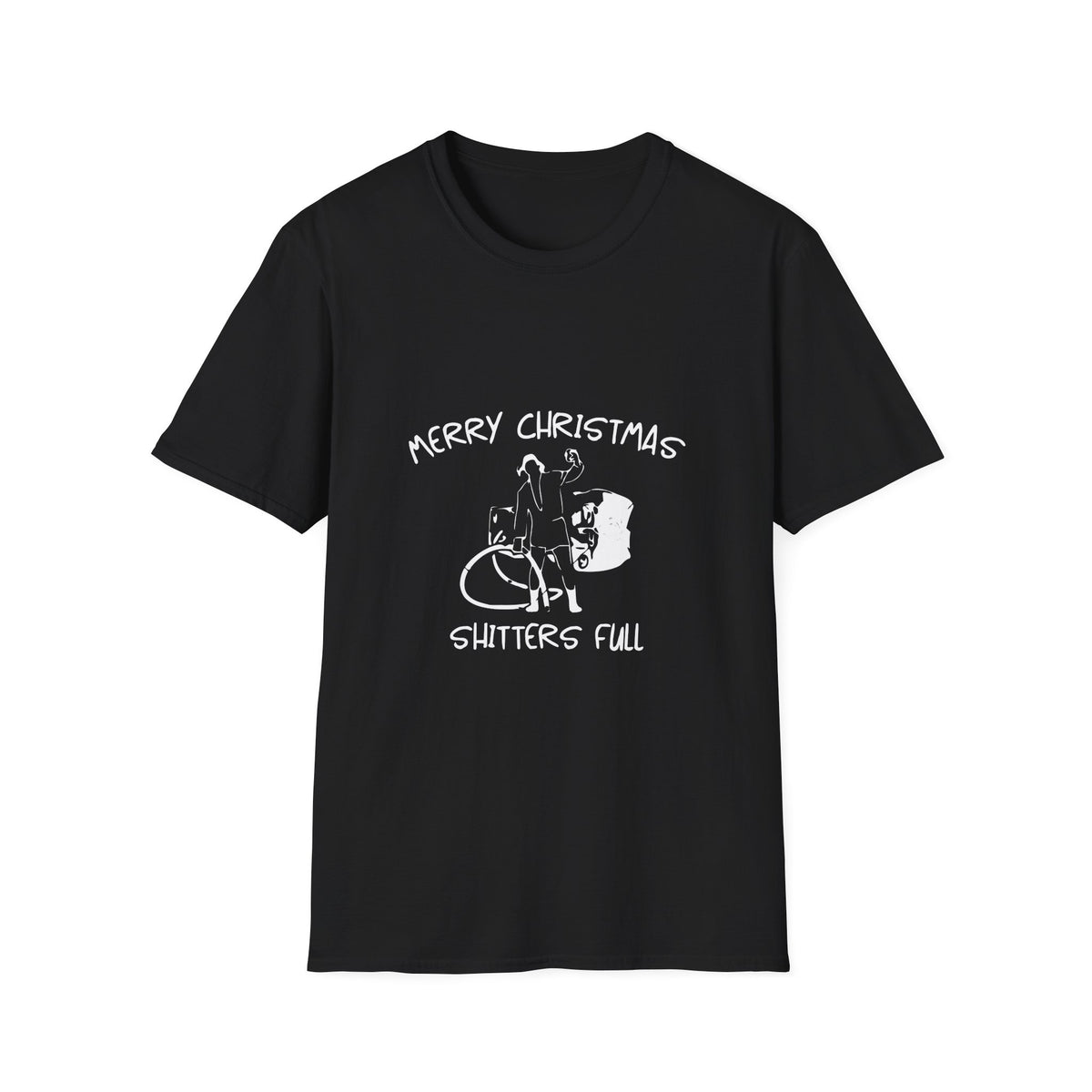 Merry Christmas Shitters Full T-Shirt | Funny National Lampoon Theme, Holiday Movie Tee