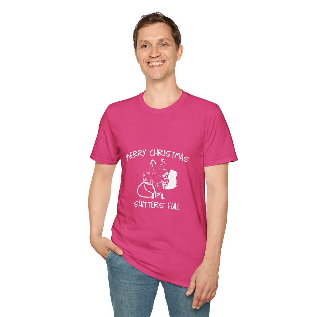 Merry Christmas Shitters Full T-Shirt | Funny National Lampoon Theme, Holiday Movie Tee