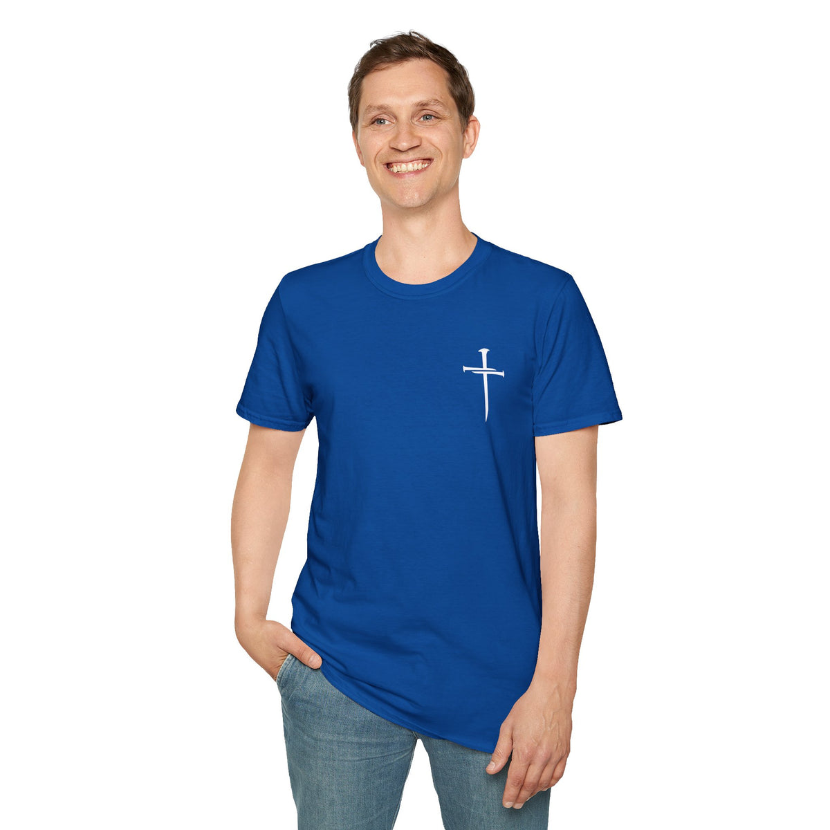 Lord's Prayer Cross T-Shirt | Christian Scripture Typography | Faith Tee