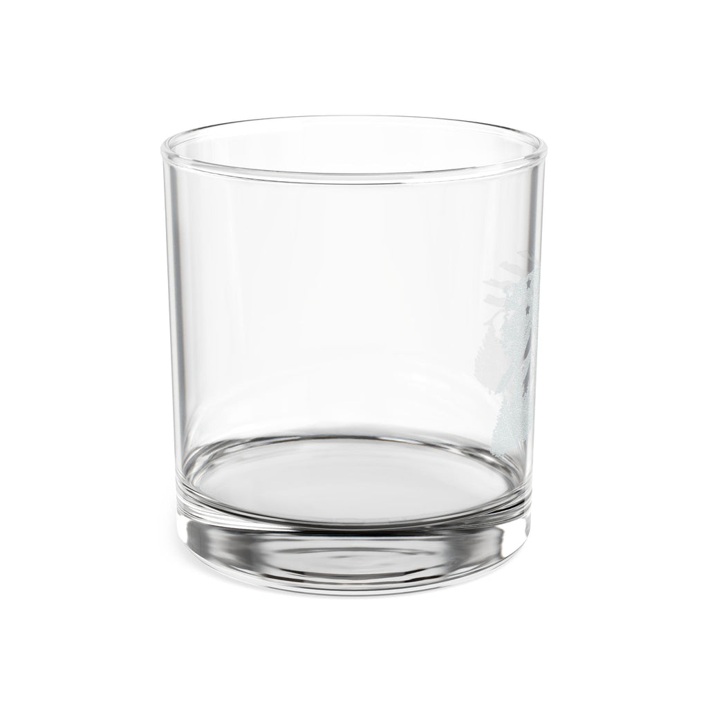 Bigfoot Mountain Flag Whiskey Glass | Engraved 10.5oz Rocks Glass