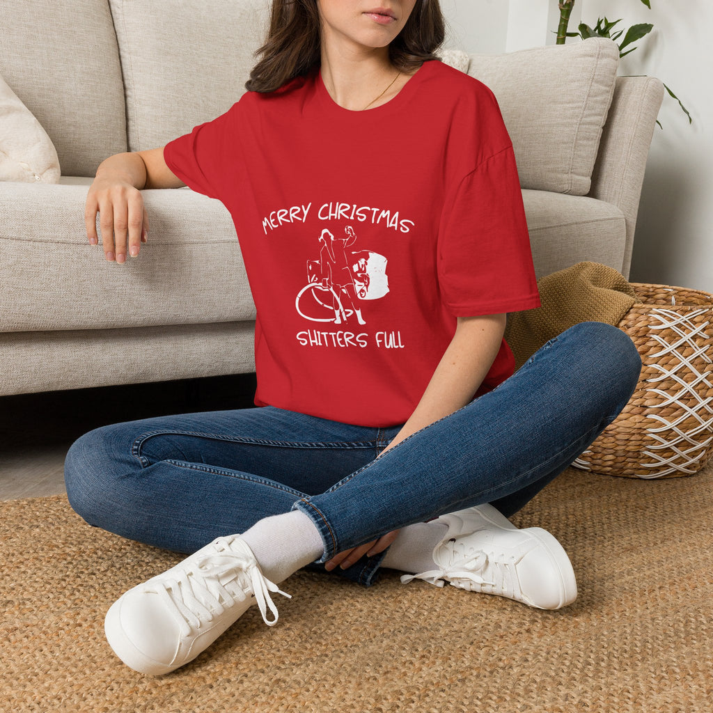 Merry Christmas Shitters Full T-Shirt | Funny National Lampoon Theme, Holiday Movie Tee