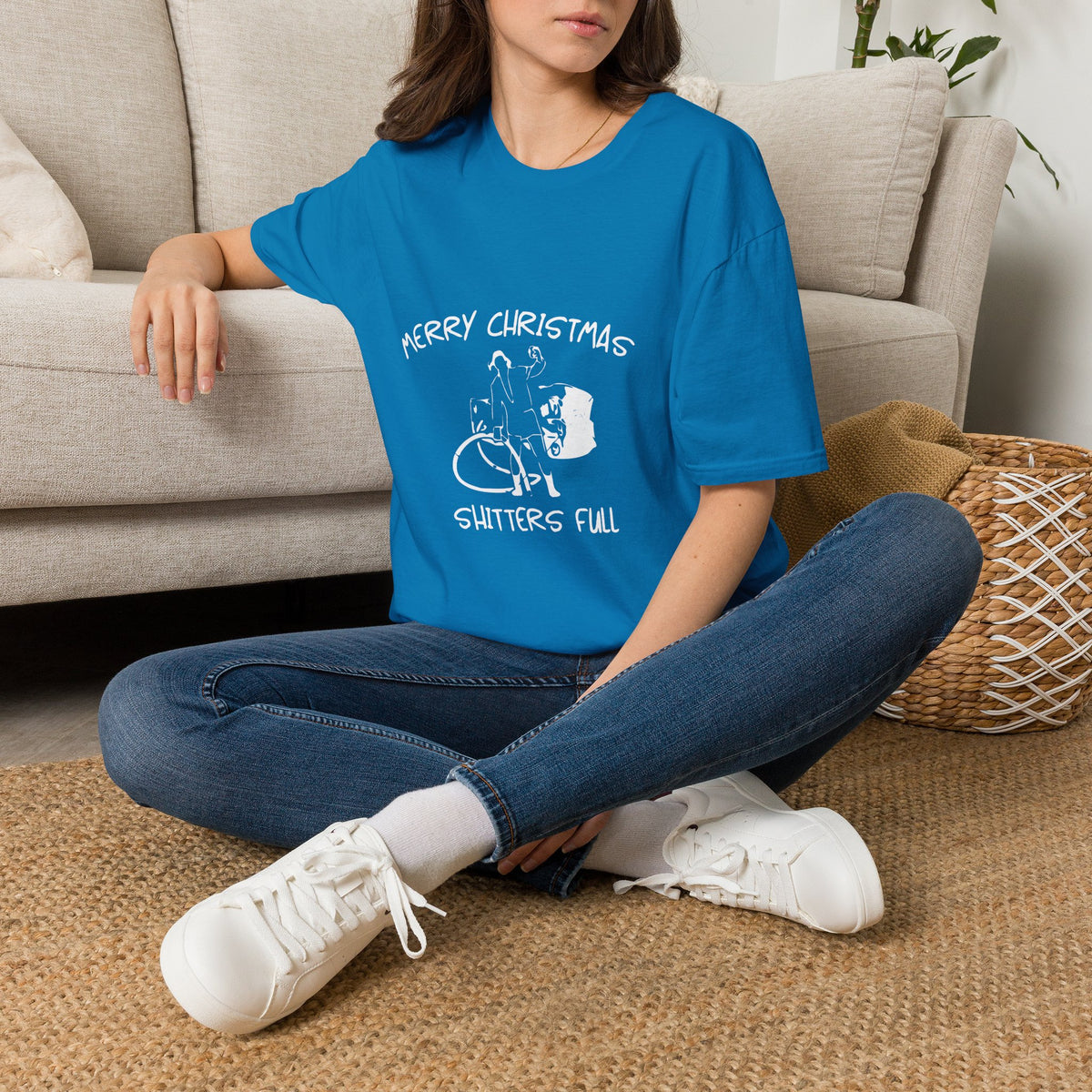 Merry Christmas Shitters Full T-Shirt | Funny National Lampoon Theme, Holiday Movie Tee