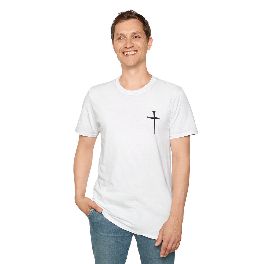 Lord's Prayer Cross T-Shirt | Christian Scripture Typography | Faith Tee