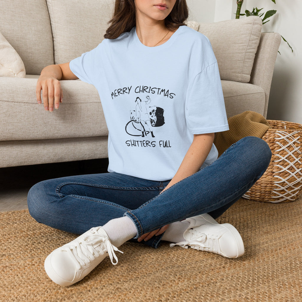 Merry Christmas Shitters Full T-Shirt | Funny National Lampoon Theme, Holiday Movie Tee