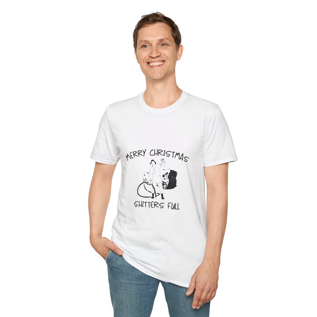 Merry Christmas Shitters Full T-Shirt | Funny National Lampoon Theme, Holiday Movie Tee