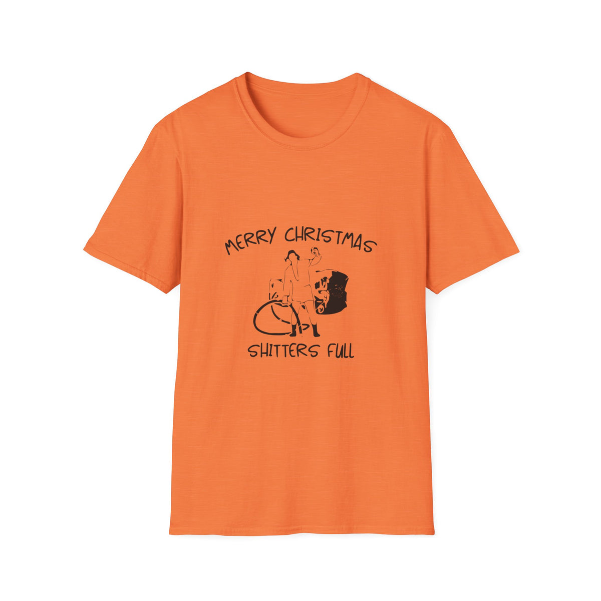 Merry Christmas Shitters Full T-Shirt | Funny National Lampoon Theme, Holiday Movie Tee