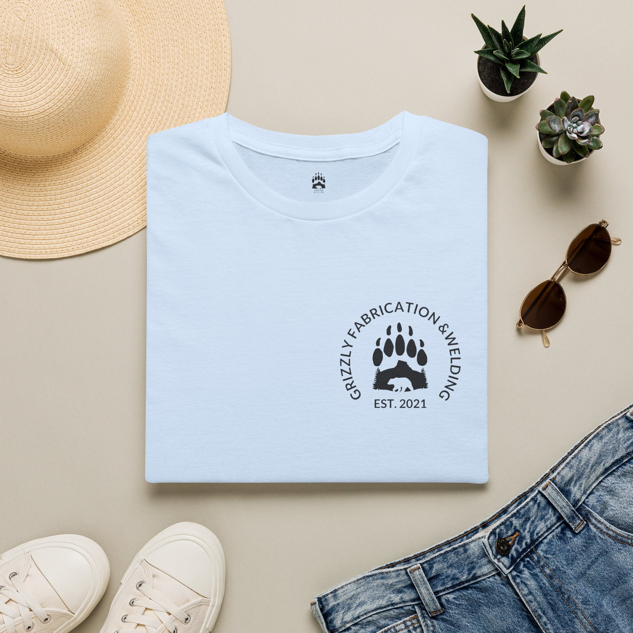 Grizzly Fabrication Company Logo T-Shirt