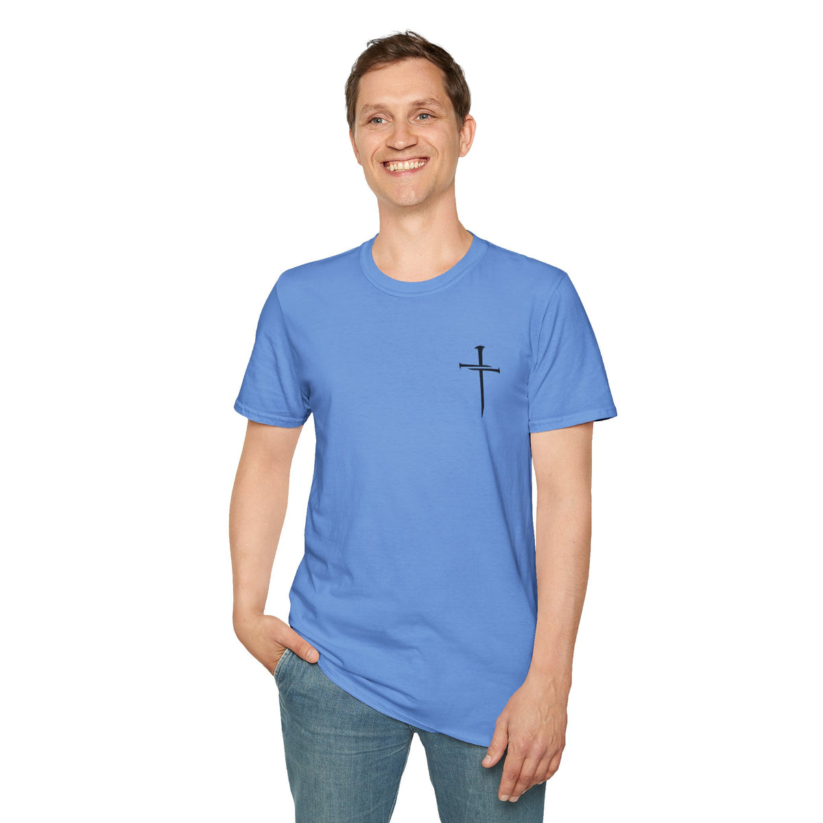 Lord's Prayer Cross T-Shirt | Christian Scripture Typography | Faith Tee