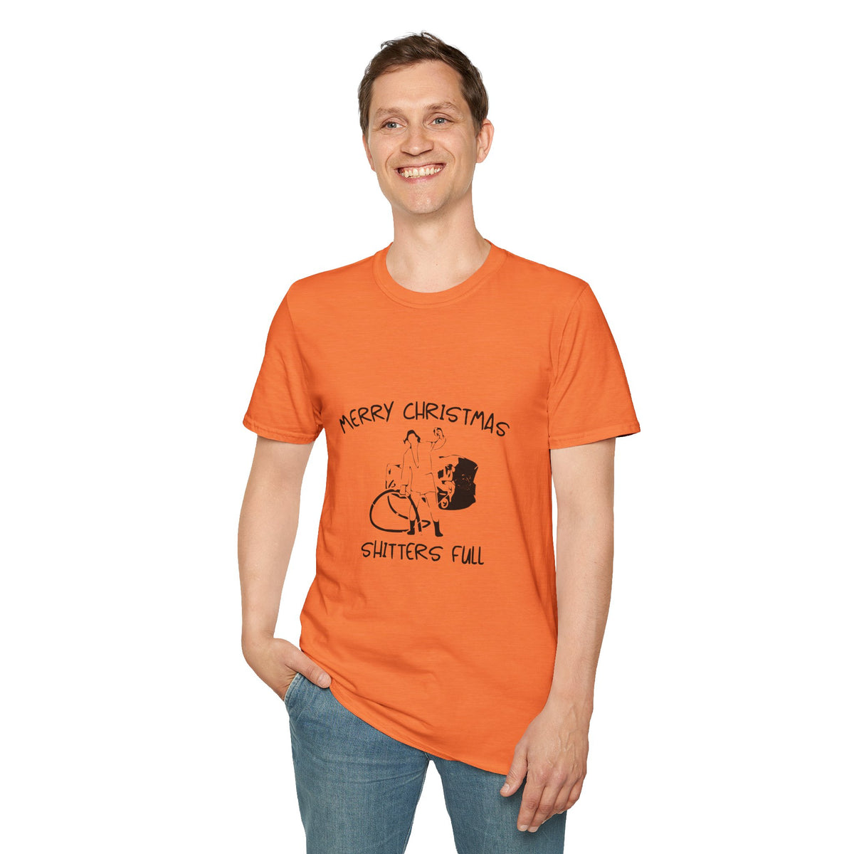 Merry Christmas Shitters Full T-Shirt | Funny National Lampoon Theme, Holiday Movie Tee