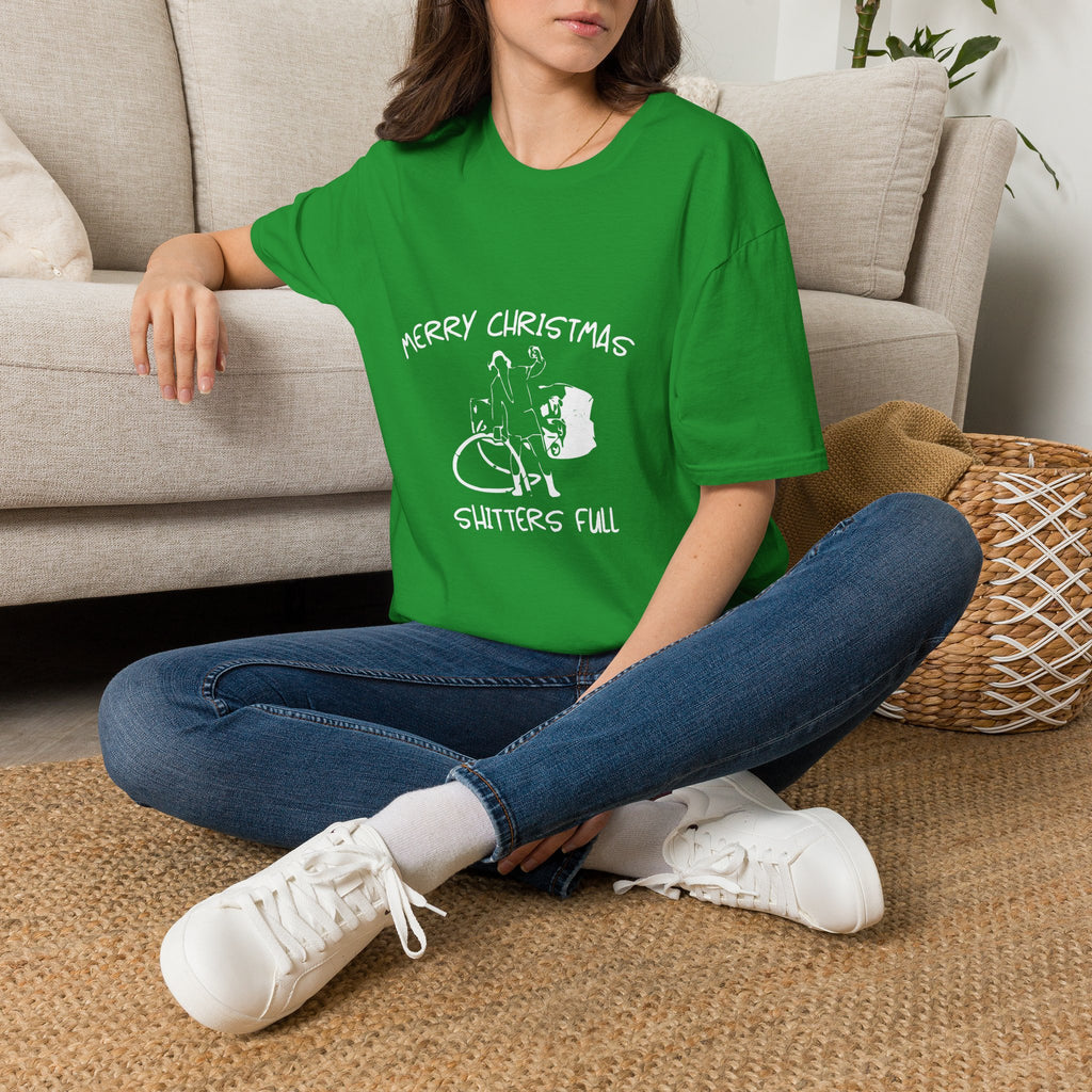 Merry Christmas Shitters Full T-Shirt | Funny National Lampoon Theme, Holiday Movie Tee