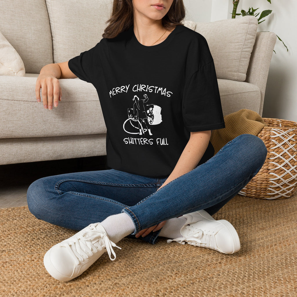 Merry Christmas Shitters Full T-Shirt | Funny National Lampoon Theme, Holiday Movie Tee
