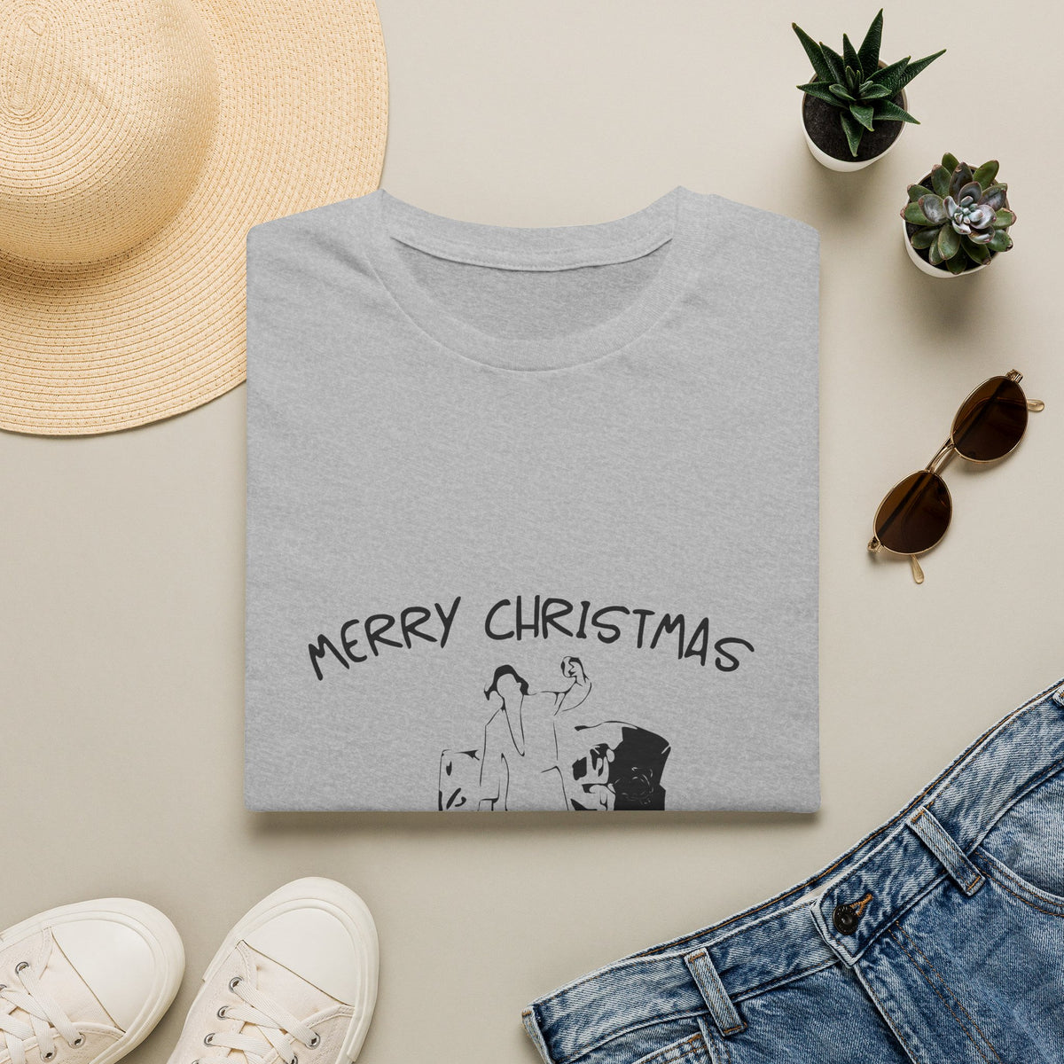 Merry Christmas Shitters Full T-Shirt | Funny National Lampoon Theme, Holiday Movie Tee