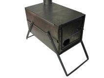 Collapsible Tent Stove with Telescoping Stove Pipe