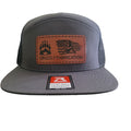 Grizzly Fabrication Branded Flat Bill Snapback Charcoal/Black