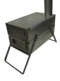 Collapsible Tent Stove with Telescoping Stove Pipe