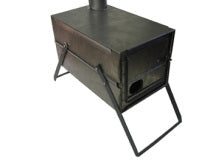 Collapsible Tent Stove with Telescoping Stove Pipe